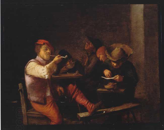 Adriaen Brouwer Smokers in an Inn. China oil painting art